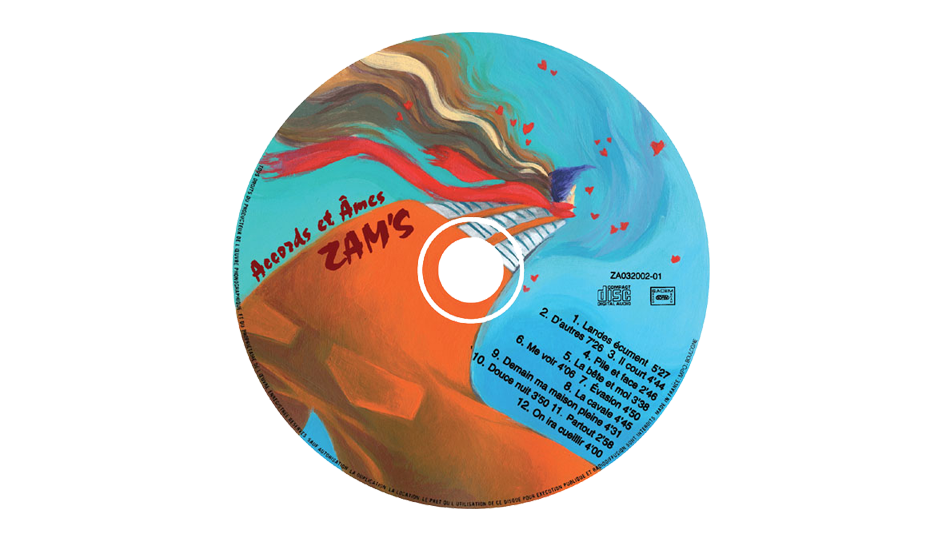 Illustration rondelle de CD